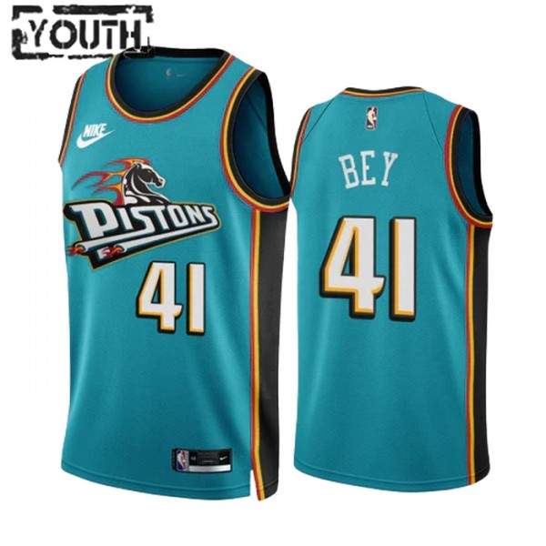 Detroit Pistons Trikot Saddiq Bey 41 Nike 2022-23 Classic Edition Teal Swingman - Kinder Detroit Pistons Trikot Saddiq Bey 41 Nike 2022-23 Classic Edition Teal Swingman - Kinder